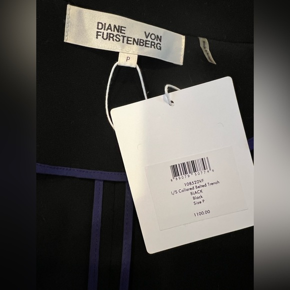 DVF Runway oversized Rainbow Belted Trench Coat NWT - Picture 12 of 12